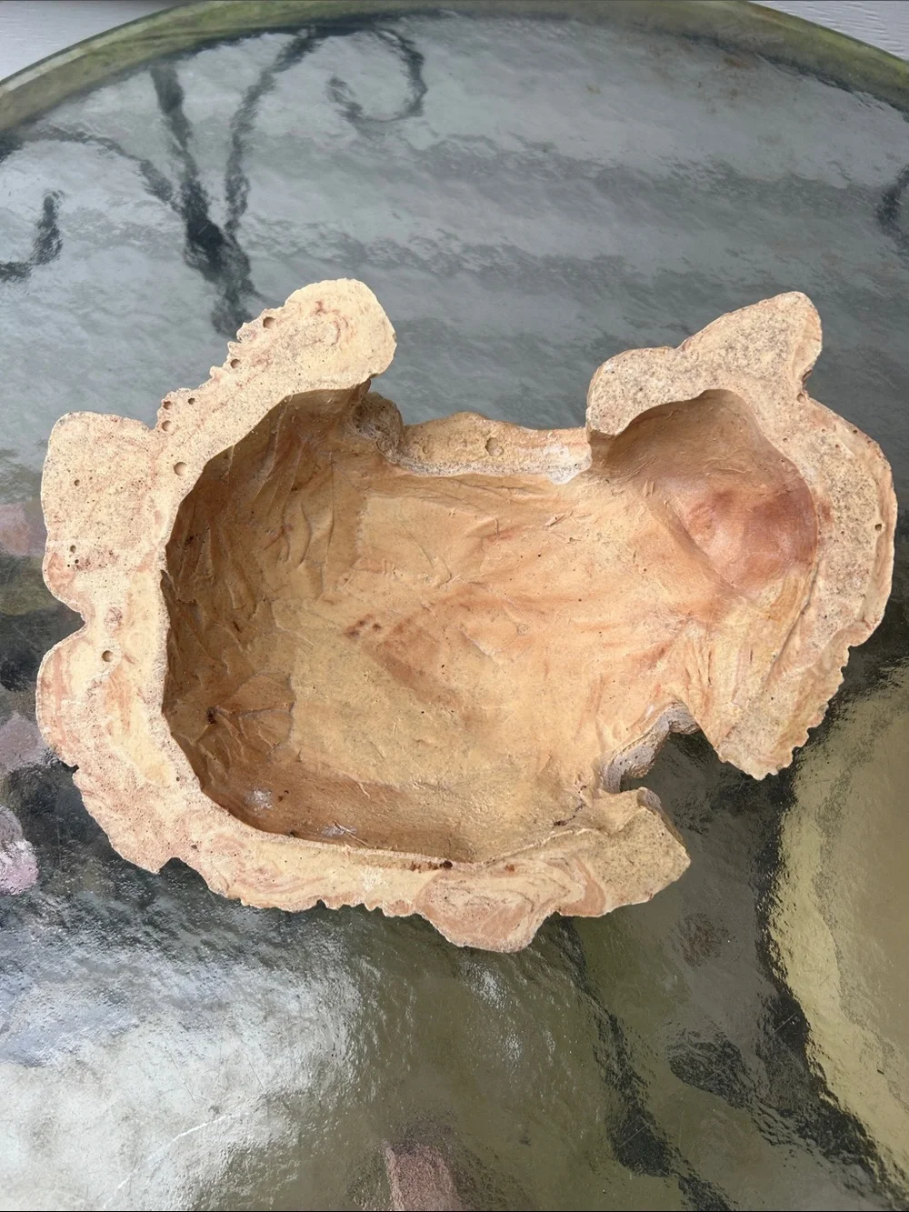 Natural-Look Sandstone Reptile Hide - Tan